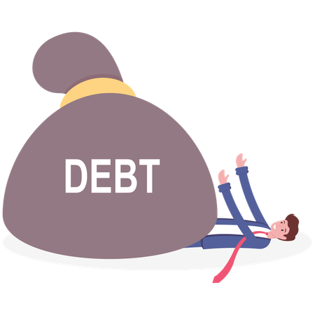 Business debt  Illustration