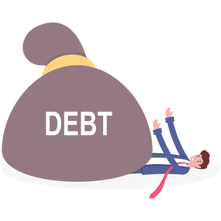 Business debt  Illustration