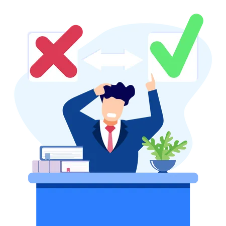 Business decision  Illustration