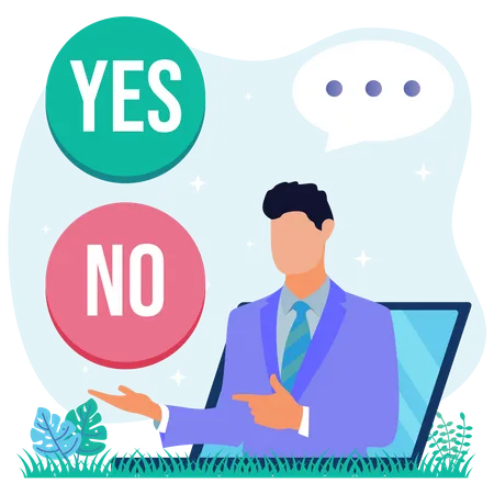 Business decision  Illustration