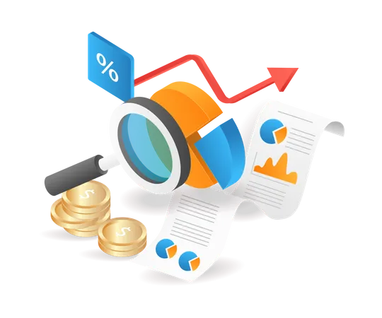 Business development analysis  Illustration