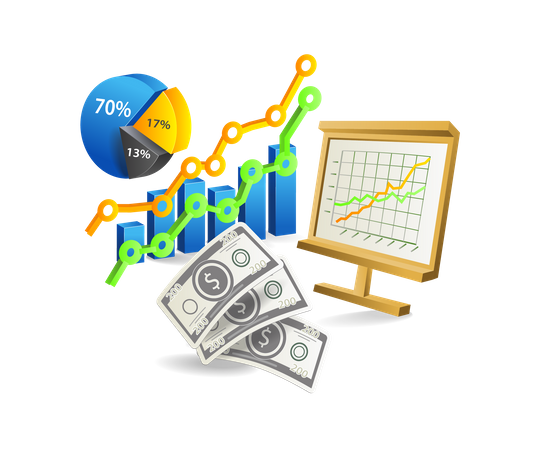 Business development analysis  Illustration