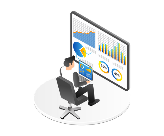 Business Development Analysis  Illustration