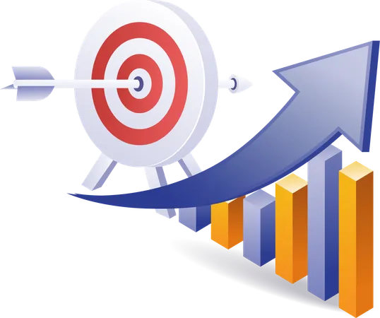 Business development analysis target strategy  Illustration