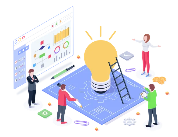 Business Development Idea  Illustration