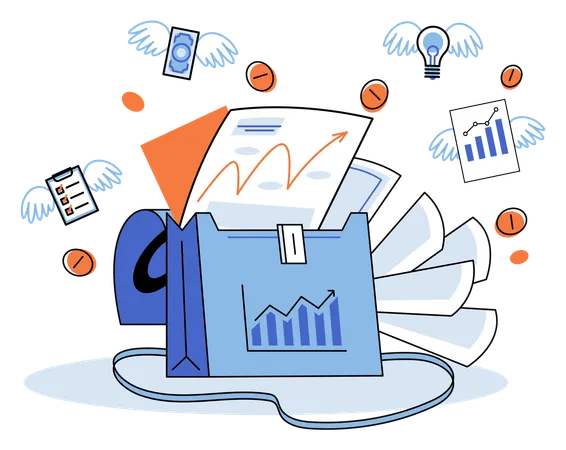 Business diagram  Illustration