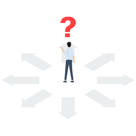Business different opinion  Illustration