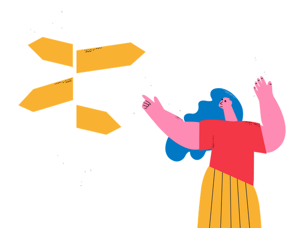 Business Direction  Illustration