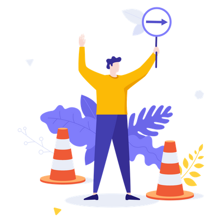 Business direction  Illustration