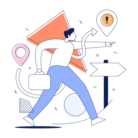 Business direction  Illustration