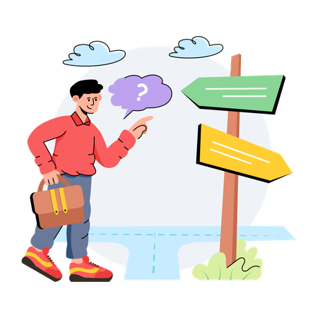 Business Direction  Illustration