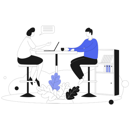 Business Discussion Illustration