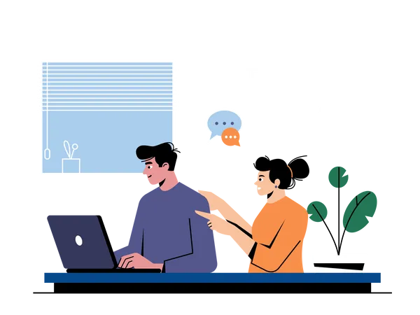 Business Discussion  Illustration
