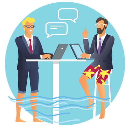 Business Discussion Illustration