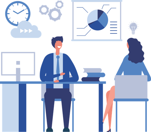 Business discussion Illustration
