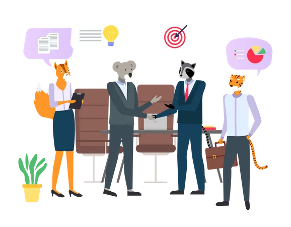 Business discussion  Illustration