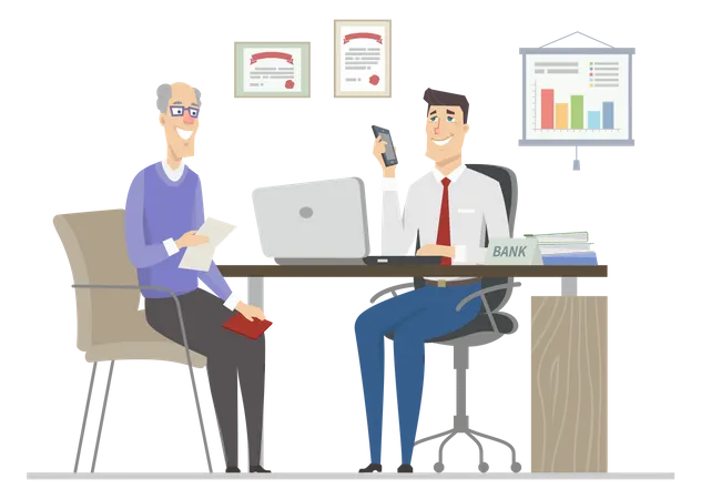 Business Discussion  Illustration