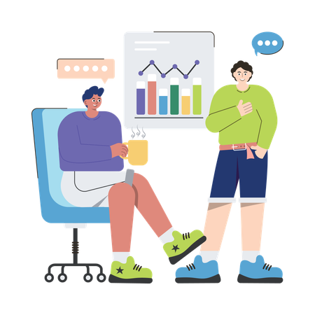 Business Discussion  Illustration