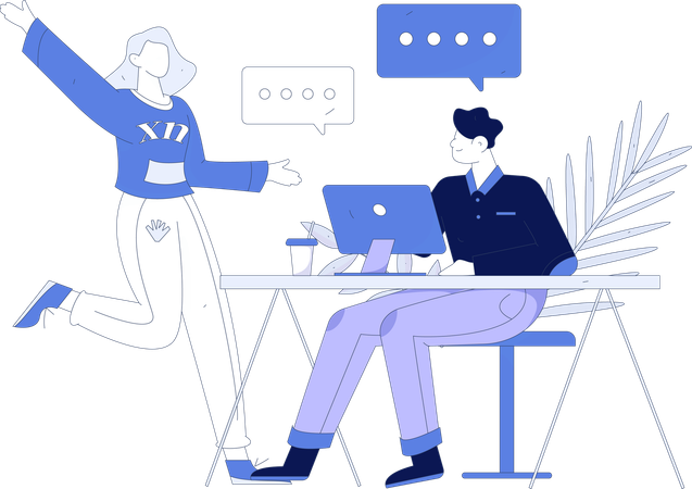 Business Discussion  Illustration