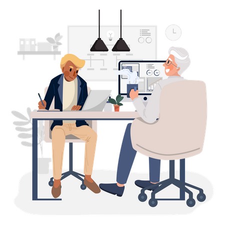 Business discussion  Illustration