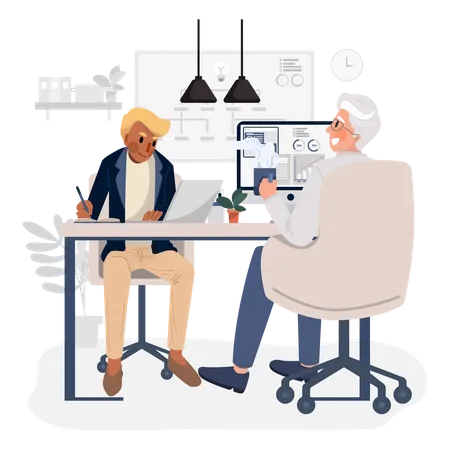 Business discussion  Illustration