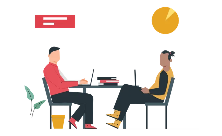 Business discussion  Illustration