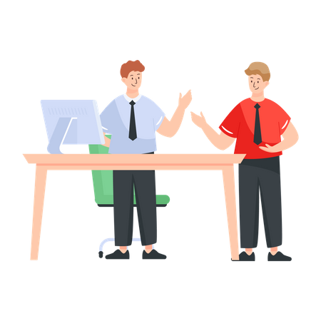 Business Discussion  Illustration