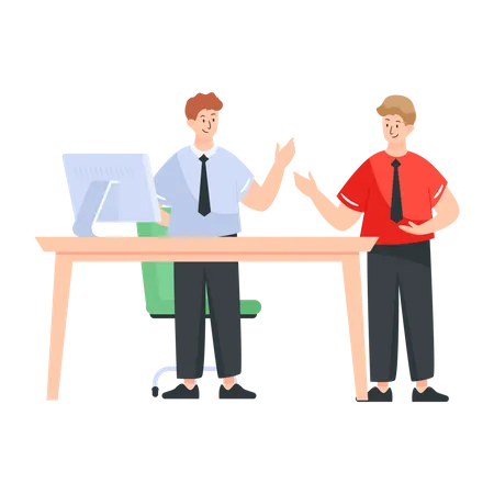 Business Discussion  Illustration