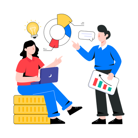 Business Discussion  Illustration