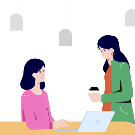 Business discussion  Illustration