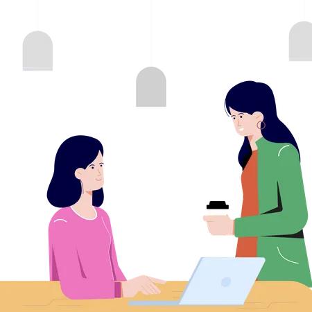 Business discussion  Illustration