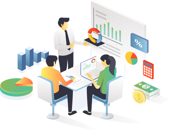 Business Discussion  Illustration