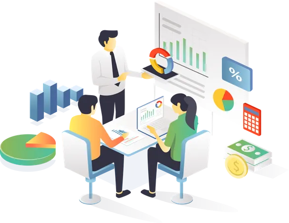 Business Discussion  Illustration