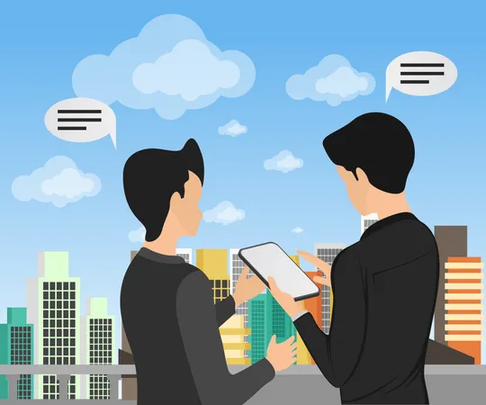 Business discussion  Illustration