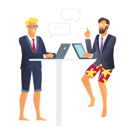 Business Discussion  Illustration