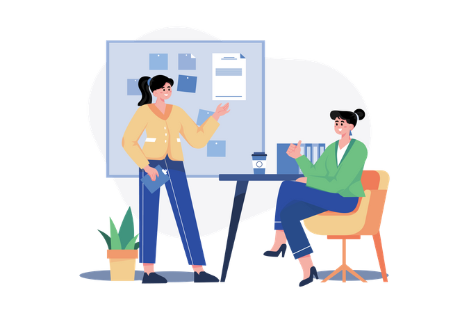 Business discussion  Illustration