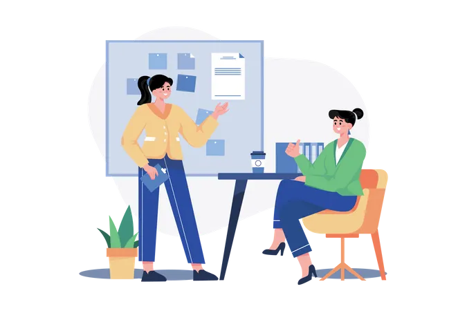 Business discussion  Illustration