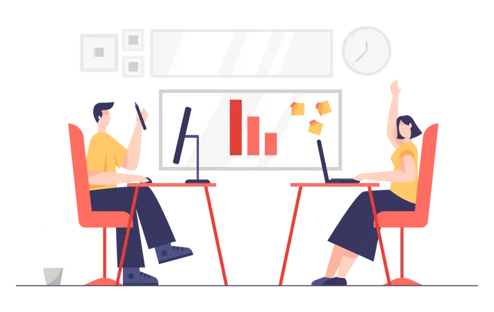 Business Discussion  Illustration