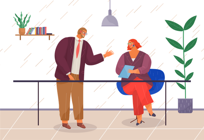 Business Discussion  Illustration