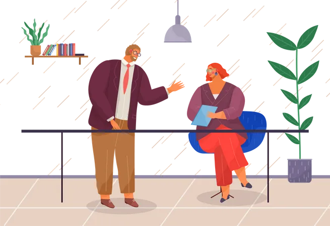 Business Discussion  Illustration