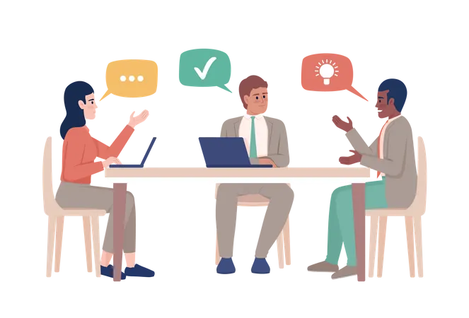 Business discussion  Illustration