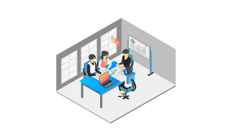 Business discussion  Illustration