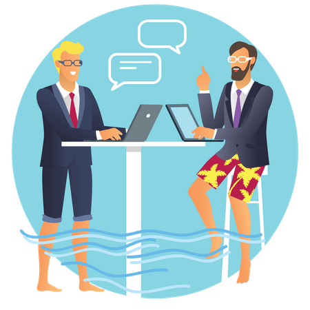 Business Discussion  Illustration