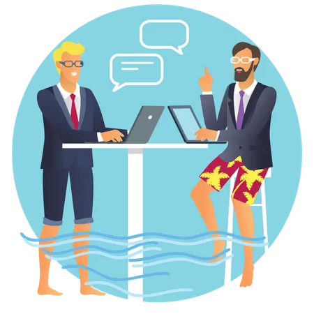 Business Discussion  Illustration