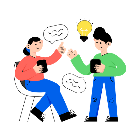 Business discussion  Illustration