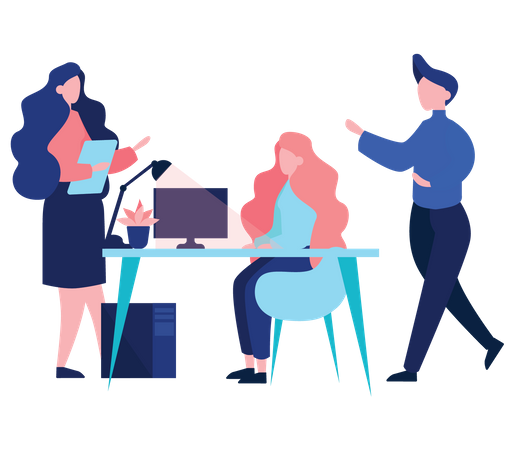 Business Discussion  Illustration