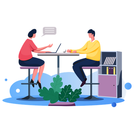 Business Discussion  Illustration