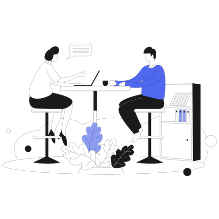 Business Discussion  Illustration