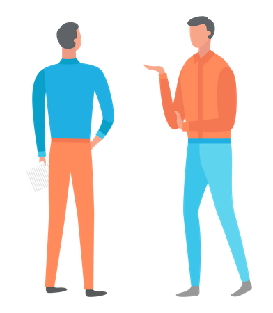 Business discussion  Illustration