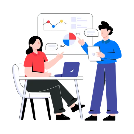 Business Discussion  Illustration